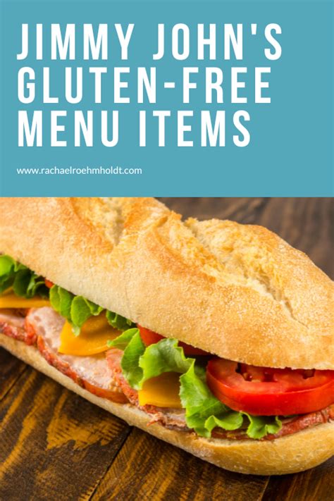 Jimmy John S Gluten Free Menu Items Rachael Roehmholdt