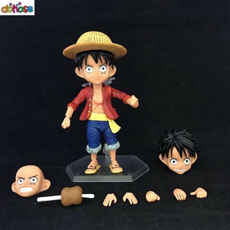 Anime 16cm One Piece Fever Toys 002 Monkey D Luffy With Drumsticks PVC