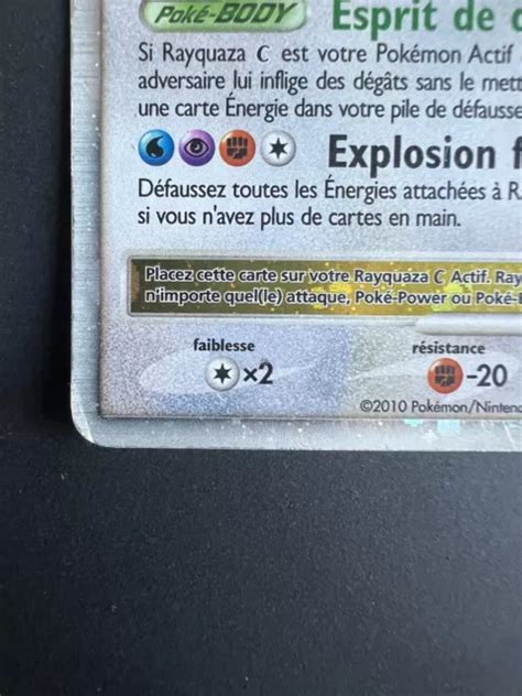 Carte Pok Mon Rayquaza C Niv X Platine Vainqueures Supr Mes Fr