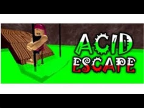 Roblox Acid Escape Secrets Freeplay Youtube