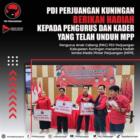 Pdi Perjuangan On Twitter Pdi Perjuangan Kuningan Berikan Hadiah