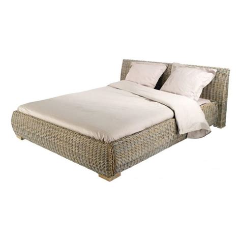 JAWA Lit adulte 160x200 cm Kubu tressé Achat Vente lit pas cher