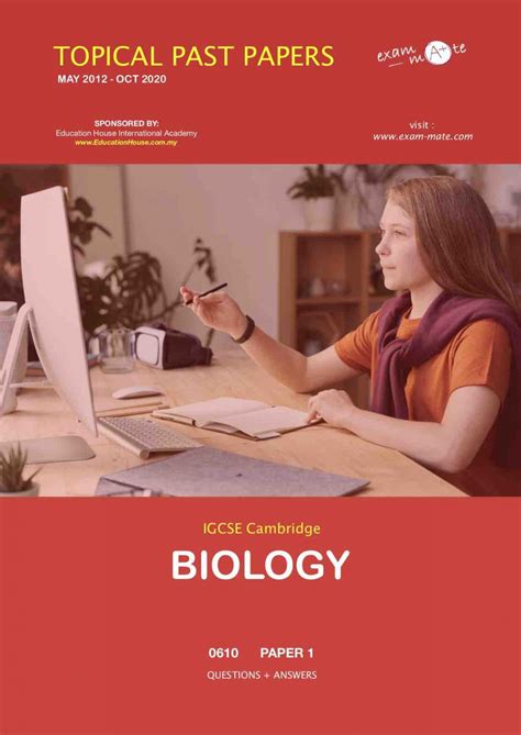 Cambridge Igcse Biology 0610 Topical Past Papers