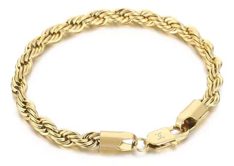 Pulsera Torzal Cm X Mm Oro De Kilates Obsequio