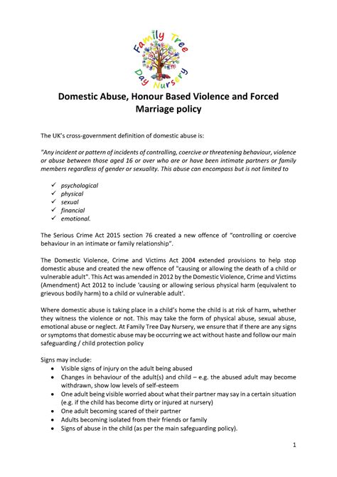 Domestic Abuse Honour Based Violence And Forced Marriage 1 Domestic