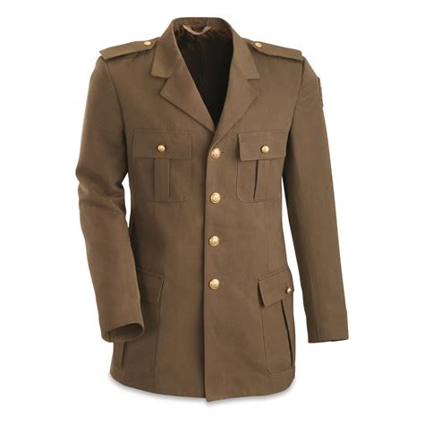 Italian Military Surplus Wool Dress Jacket Like New 731937 Military