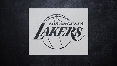 LA Lakers Logo Stencil Reusable Plastic or Vinyl FAST | Etsy