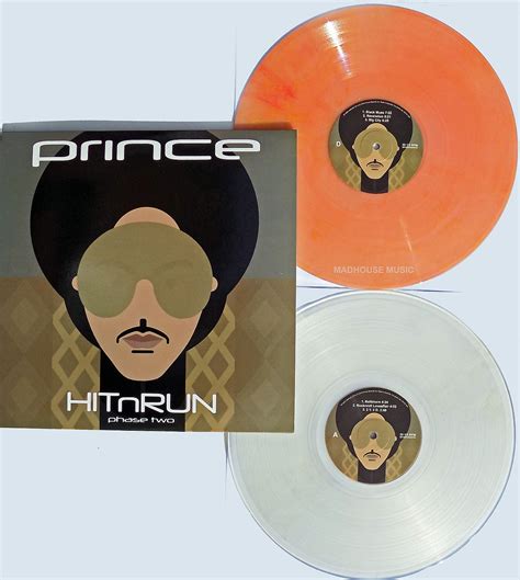 Popsike PRINCE LP X 2 Hit And Run Phase TWO PEACH CLEAR Vinyl