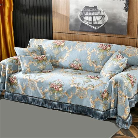 Amidoudou European Luxury Couch Cover For Loveseat Cushion