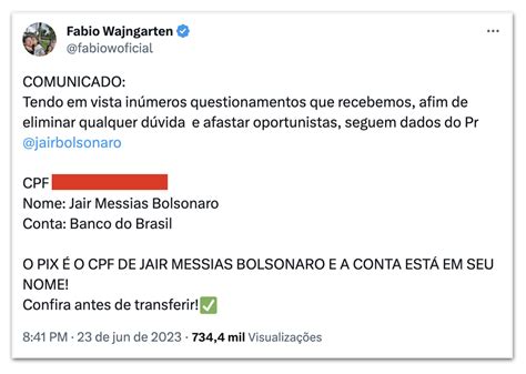 Aliados Compartilham Pix De Bolsonaro E Pedem Doa Es