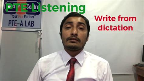 How To Get In Pte Listening Write From Dictation Youtube