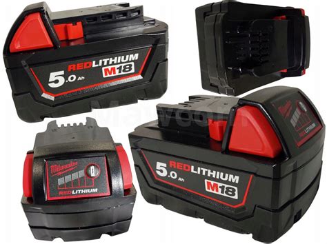 MILWAUKEE M18B5 AKUMULATOR BATERIA 18V 5 0Ah Oryginał 4932430483