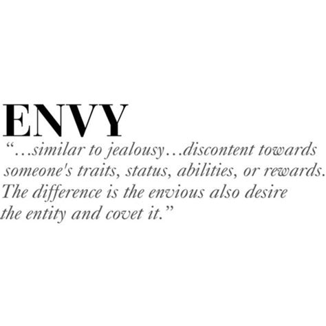 Seven Deadly Sins Series ENVY Quotes