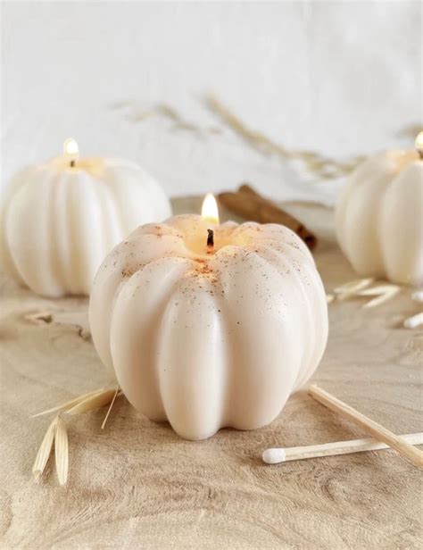 Pumpkin Spice Candle Autumn Fall Thanksgiving Decor