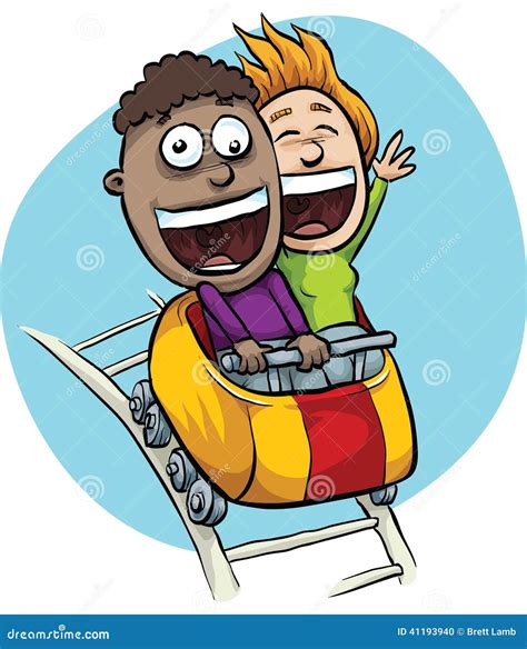 Roller Coaster Thrill stock illustration. Illustration of cartoon - 41193940