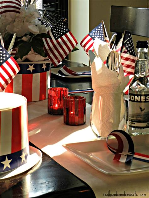 Memorial Day Tribute Table Redhead Can Decorate