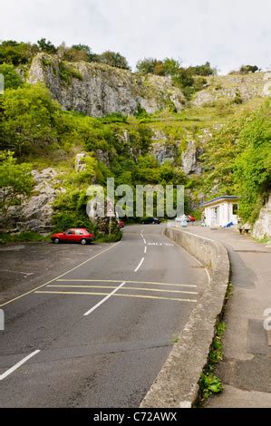 Winding Road Through Cheddar Gorge England Stock Photo Alamy