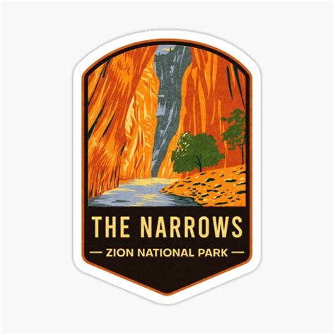 Zion National Park Zion Sticker Zion Narrows Sticker Zion Decal Zion