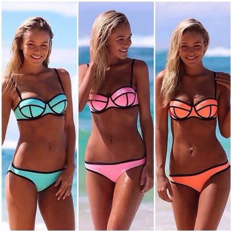 Купальник AliExpress New Sexy Swimwear women triangl bikini sets Neon VS Secret Brand