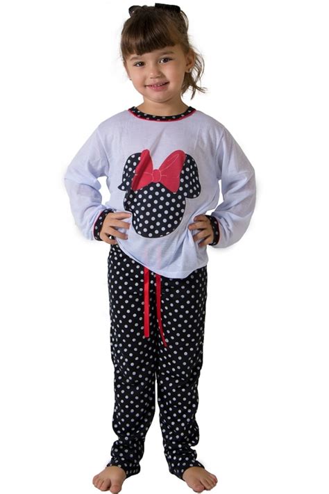 Pijama Longo De Malha Infantil 012 Preto Ref CEZ PA012 002 Kaisan