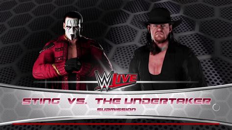 Wwe 2k18 Sting Vs Undertaker Requested Submission Match Youtube