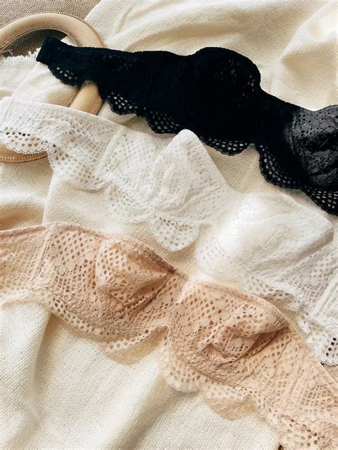 Half Cup Bra Sexy Lace Ultra Thin Underwire Support Lingerie Strapless Underwear Dress Invisible