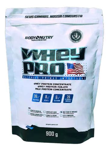 Suplemento Whey Protein 900g Body Nutry Chocolate Suíço MercadoLivre