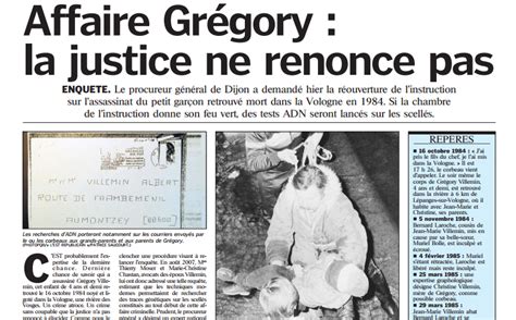 Affaire Grégory en 2008 l affaire était relancée par la justice Le