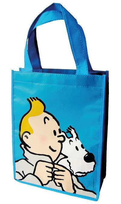 Sac Bleu Tintin Et Milou Accueil Boutique Tintin Tintin Bou