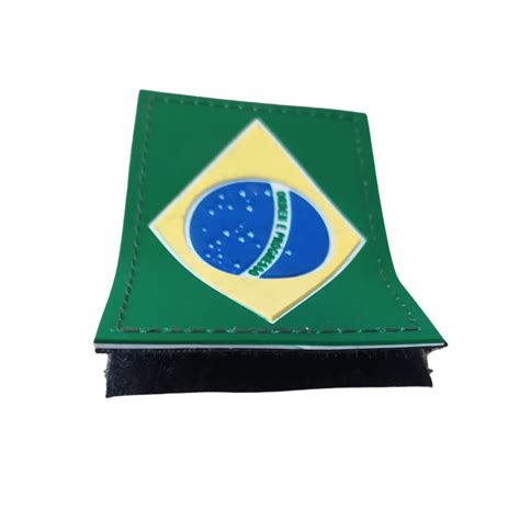 Patch Emborrachado Da Bandeira Do Brasil Mira Mira Industria