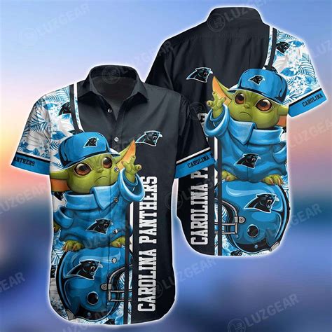 Carolina Panthers Football Nfl Baby Yoda Hawaiian Sas New Collection