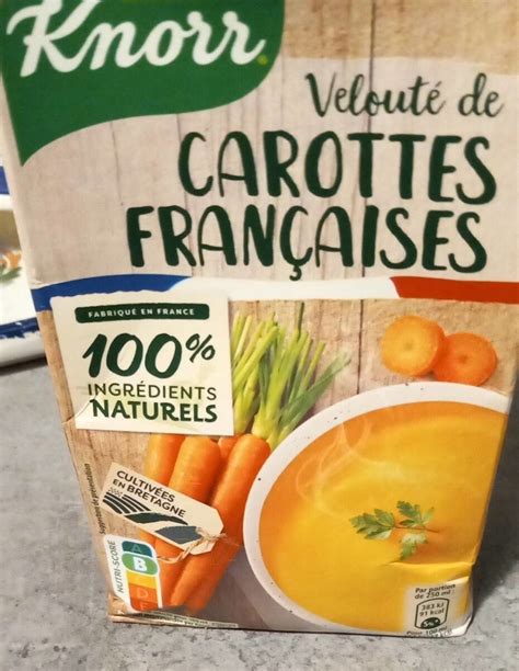 Velouté de carottes françaises Knorr