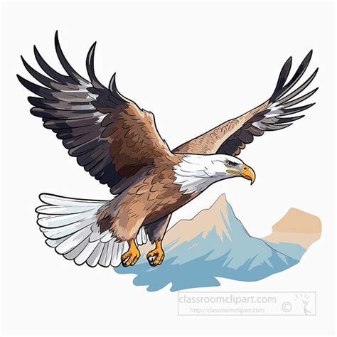 Bird Clipart Flying Eagle Large Bird Of Prey Clip Art