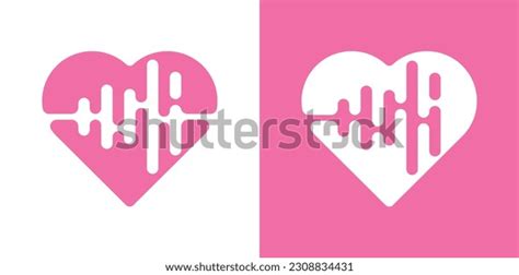 Logo Design Love Sound Wave Icon Stock Vector (Royalty Free) 2308834431 ...