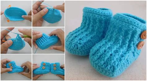 Beautiful Baby Booties Tutorial - ilove-crochet