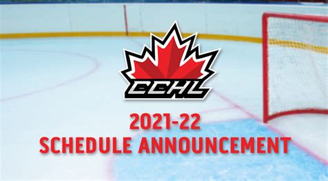 CCHL Releases 2021-22 Schedule | CCHL- Central Canada Hockey League