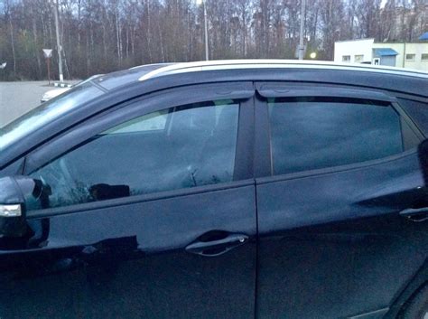 Дефлекторы окон Mobis — Hyundai ix35, 2 л, 2014 года | аксессуары | DRIVE2
