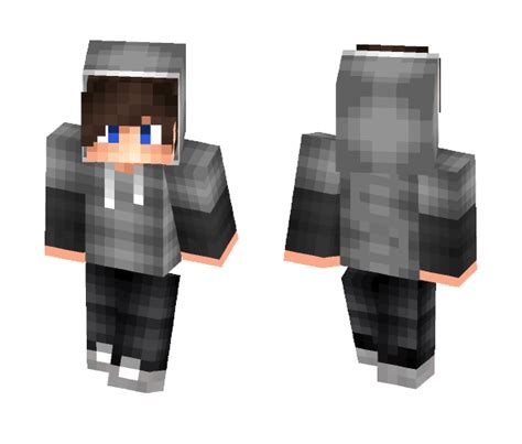 Get Boy With a Grey Hoodie Minecraft Skin for Free. SuperMinecraftSkins