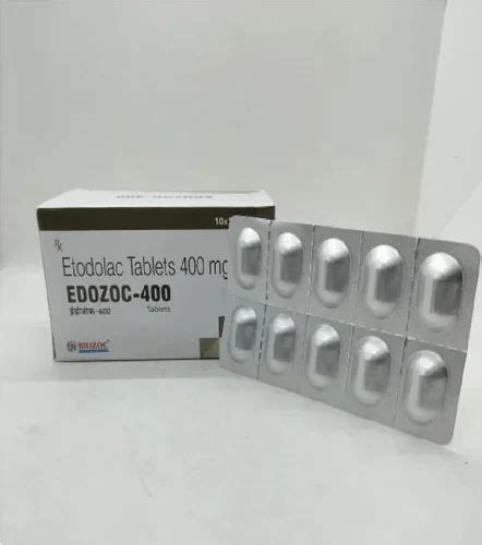 Etodolac Tablet 400 Mg at Rs 1595/box | Etodolac Tablet in Sas Nagar | ID: 2853602238312