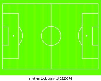 Soccer Field Football Grass Field Heat Stock Vector Royalty Free