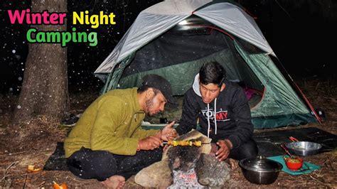 Overnight Winter Camping In Uttarakhand Forest Camping In India Vivekverma508 Youtube