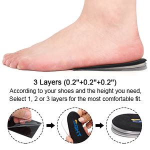 Amazon SQHT Adjustable Orthopedic Heel Lift Height Increase