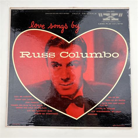 Russ Columbo Lp Love Songs By Russ Columbo Nm Nm Vg Bx15 Ebay