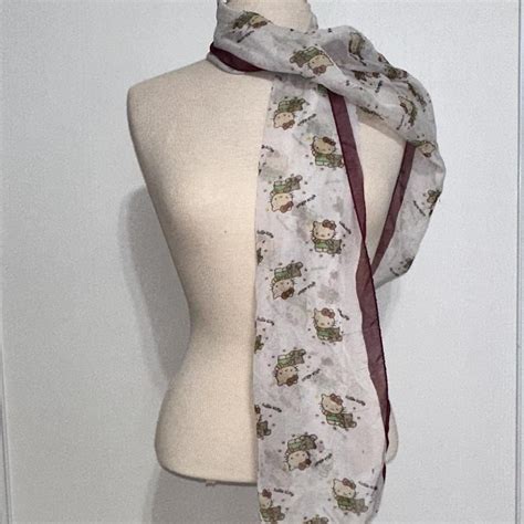 cute little hello kitty scarf! No tags! Can be worn... - Depop