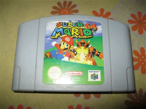 Retrogaming Ancien Jeu Video Super Mario 64 Pour Console Nintendo 64