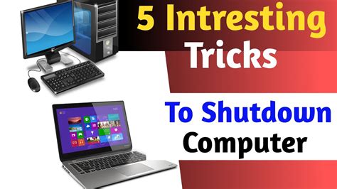 Tricks To Shutdown Computer How To Shutdown Computer Computer