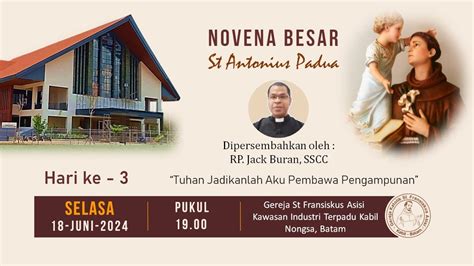 Novena Besar St Antonius Padua Hari Selasa Juni St