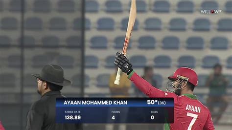 Ayaan Khan 53 Runs Vs United Arab Emirates UAE Vs OMN Final Match