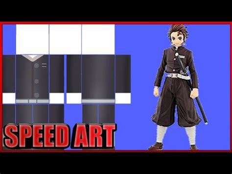 Speed Art ROUPA DOS CAÇADORES DE ONI KIMETSU NO YAIBA DEMON