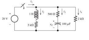 Solve For The Steady State Values Of I I I I And V C